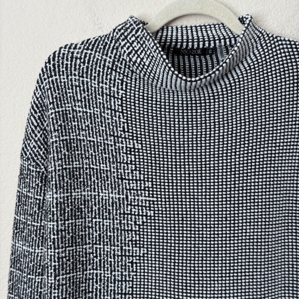 Nic + Zoe Pixel Asymmetric Textured Knit 2-Piece Sweater Skirt Set - Picture 5 of 16